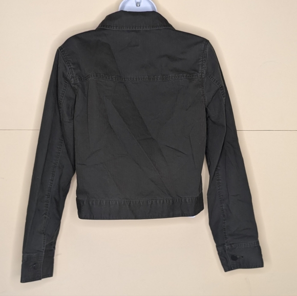 A New Day Cropped Jacket Olive Green - Picture 3 of 6